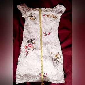 Floral Embroidered Lace Dress